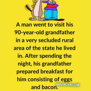 A Man Went To Visit His 90 Year Old Grandfather