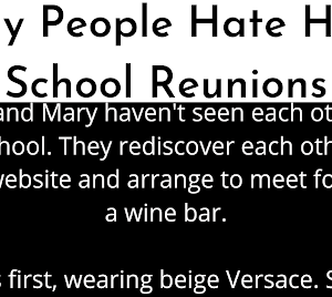 Dojokes : Why People Hate High School Reunions