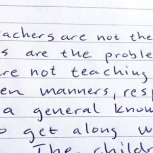 Retired teacher’s letter to parents is being hailed by thousands