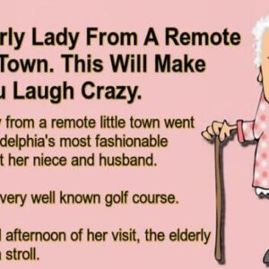 An Elderly Lady From A Remote Little Town.