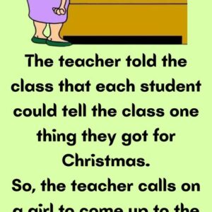 The teacher told the class