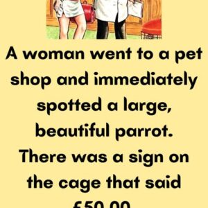 A woman went to a pet shop