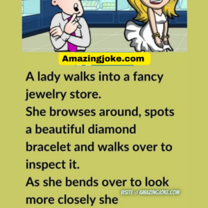 A Lady Walks Into A Dancy Jewelry Store