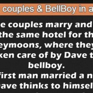 Three couples marry and stay at the same hotel