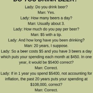 DO YOU DRINK BEER?!!! (FUNNY STORY)