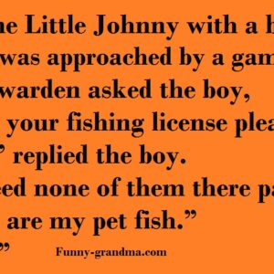 A Young Boy Was Caught Fishing By A Game Warden.