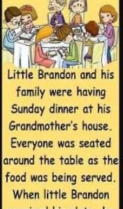 Funny joke – At The Dinner Table