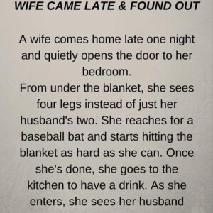 WIFE CAME LATE & FOUND OUT (FUNNY SHORT STORY)