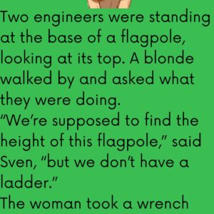 Two engineers were standing