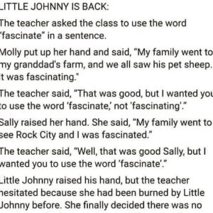 LITTLE JOHNNY IS BACK: