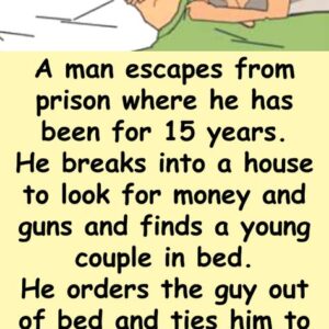 A man escapes from prison where he has been for 15 years.