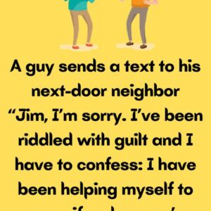 A guy sends a text to his next-door