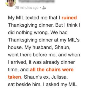 My Mother-in-Law Claimed I Ruined Thanksgiving Dinner