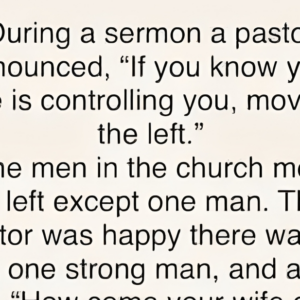 During a sermin a pastor announced….