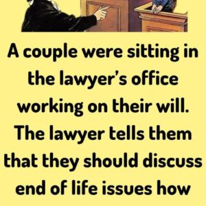 A couple were sitting in lawyer office